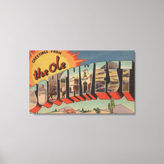 Toile Salutations de l'Ole Southwest (Recto)