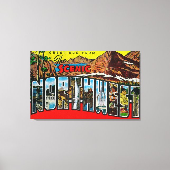 Toile Salutations du Nord-Ouest Pittoresque (Recto)
