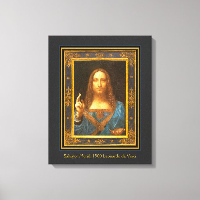 Toile Salvator Mundi 1500 Leonardo da Vinci (Recto)