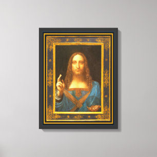 Toile Salvator Mundi 1500 Leonardo da Vinci