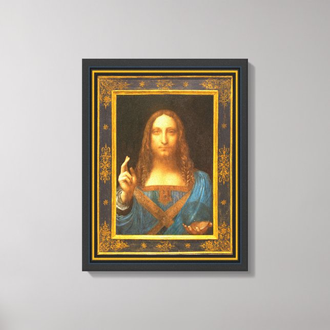 Toile Salvator Mundi 1500 Leonardo da Vinci (Recto)