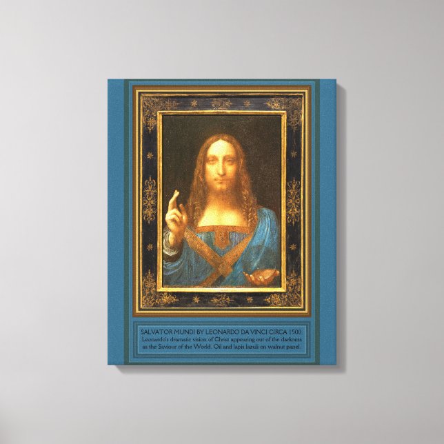 Toile Salvator Mundi par Leonardo da Vinci c 1500 (Recto)