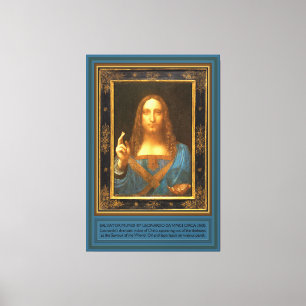 Toile Salvator Mundi par Leonardo da Vinci c 1500