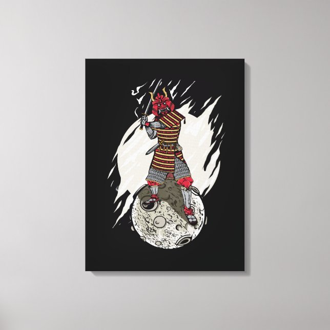 Toile Samurai Guerrier Voyageur Cadeau Enfants Astronaut (Recto)