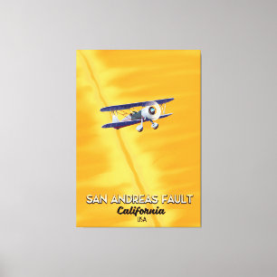 Toile San Andreas faute California USA Travel poster.
