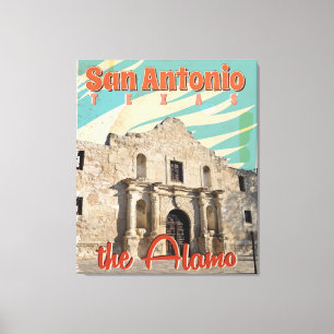 Toile San Antonio, Texas, L'affiche Alamo Travel