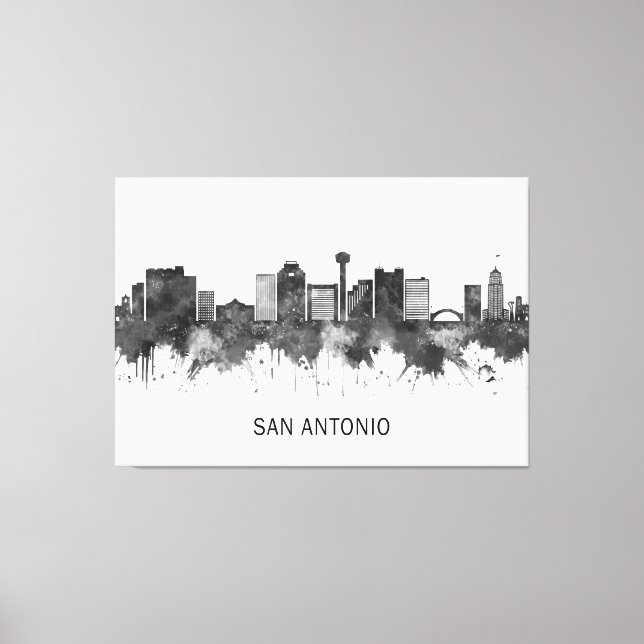 Toile San Antonio Texas Skyline (Recto)