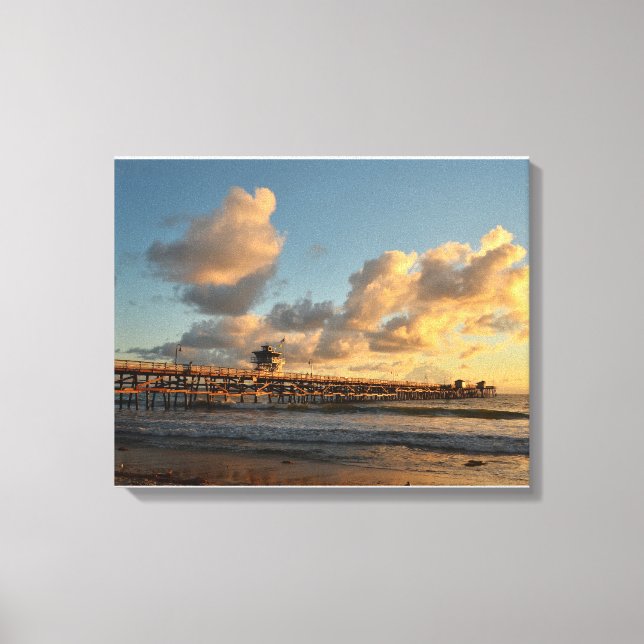 Toile San Clemente Pier Californie (Recto)