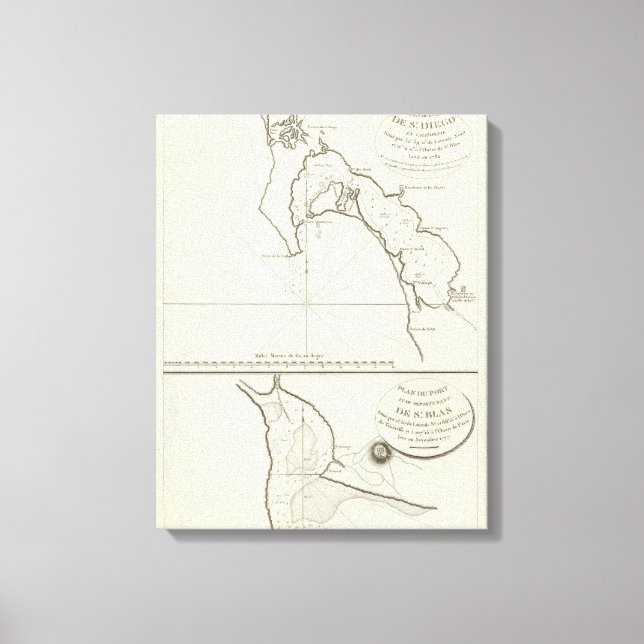Toile San Diego, Californie (Recto)