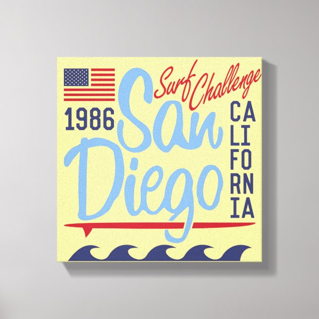 Toile San Diego Surf Challenge 1986 (Recto)
