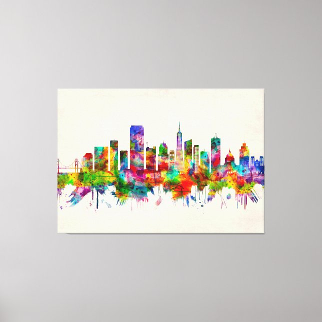 Toile San Francisco California Skyline (Recto)