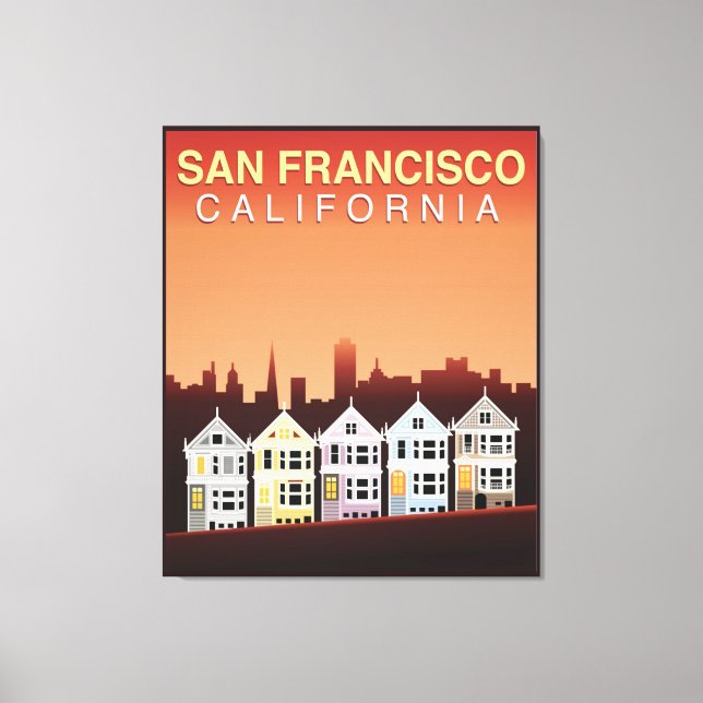 Toile San Francisco, Californie | Les Dames Peintes (Recto)