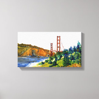 Toile San Francisco et le magnifique Golden Gate Bridge