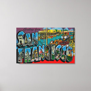 Toile San Francisco, scènes 2 de lettre de