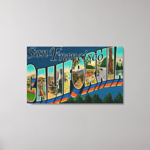 Toile San Francisco, scènes de lettre de CaliforniaLarg