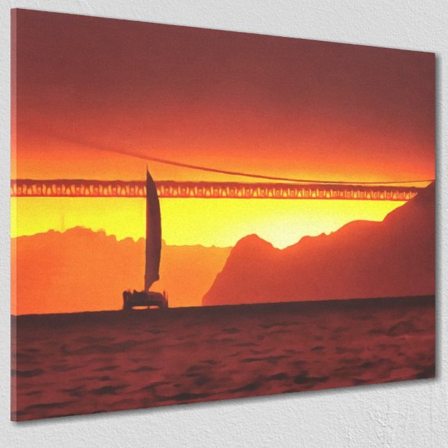 Toile San Francisco Sunset 1124 Art (Créateur téléchargé)