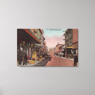 Toile San Francisco, vue de route de CADirt de Chinatown