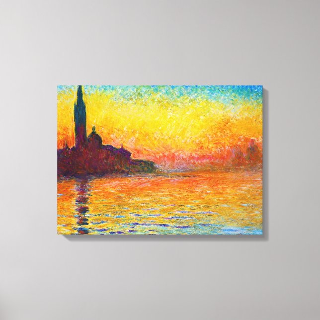 Toile San Giorgio Maggiore à Dusk Claude Monet (Recto)