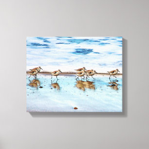 Toile Sanders Longeant La Plage