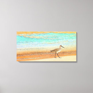 Toile Sandpiper sur la plage