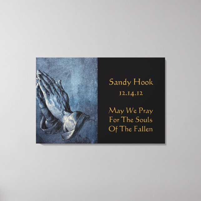 TOILE SANDY HOOK POUVONS-NOUS PRIER POUR LES ÂMES DE LA  (Recto)