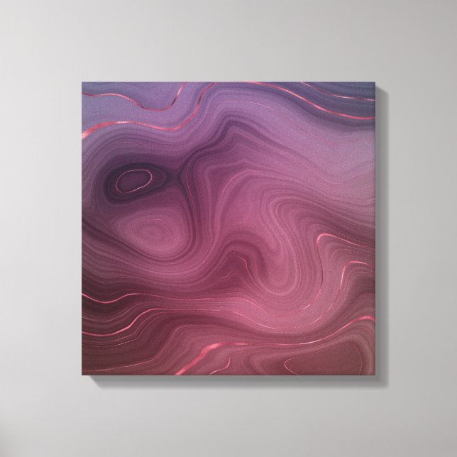 Toile Sangria Strata | Moody Pink and Purple Luxe Agate (Recto)