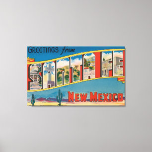 Toile Santa Fe, Nouveau Mexique - grandes scènes de