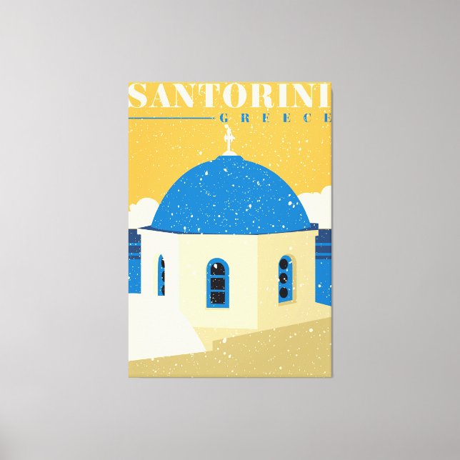 Toile Santorin Grèce (Recto)