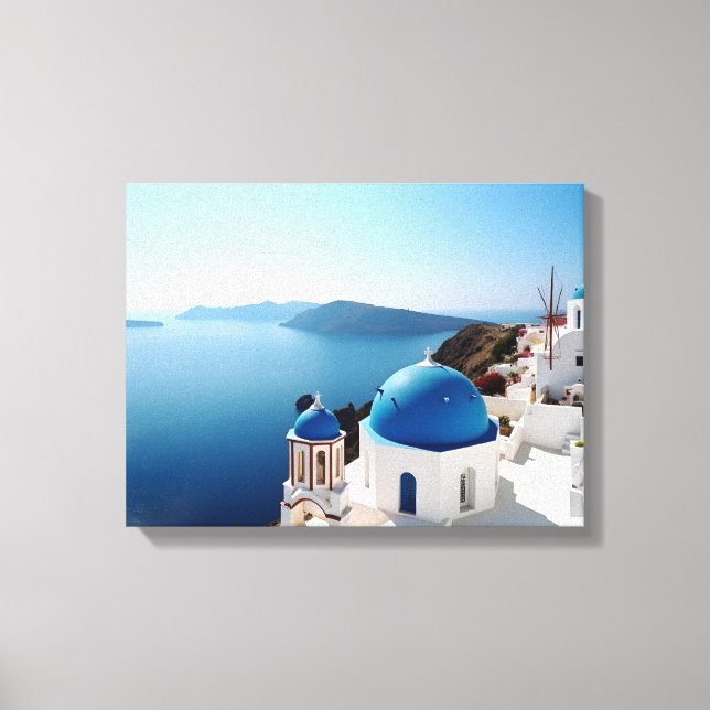 Toile Santorin Grèce (Recto)