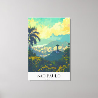 Toile Sao Paulo Vintage Voyage