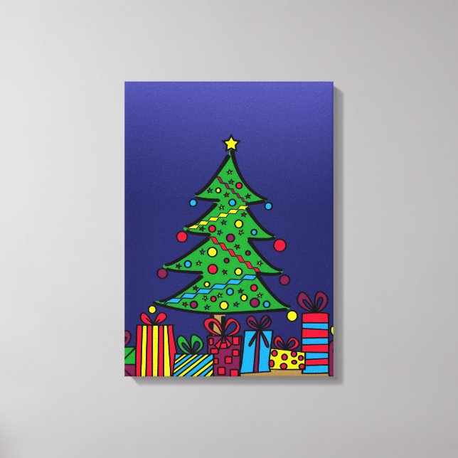 Toile sapin de Noël (Recto)