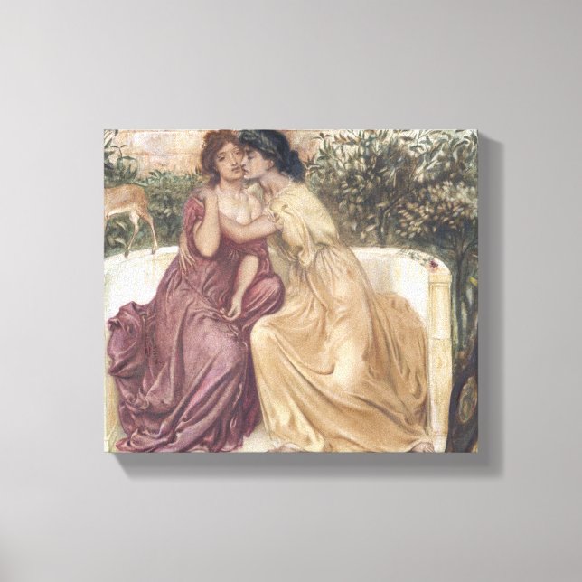 Toile Sappho et Erinna dans un jardin grec (Lesbian Love (Recto)