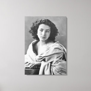 Toile Sarah Bernhardt en costume, vers 1860