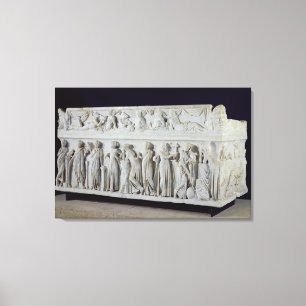Toile Sarcophage avec la frise des neuf Muses