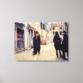 Toile Sargent - Rue à Venise, beaux-arts