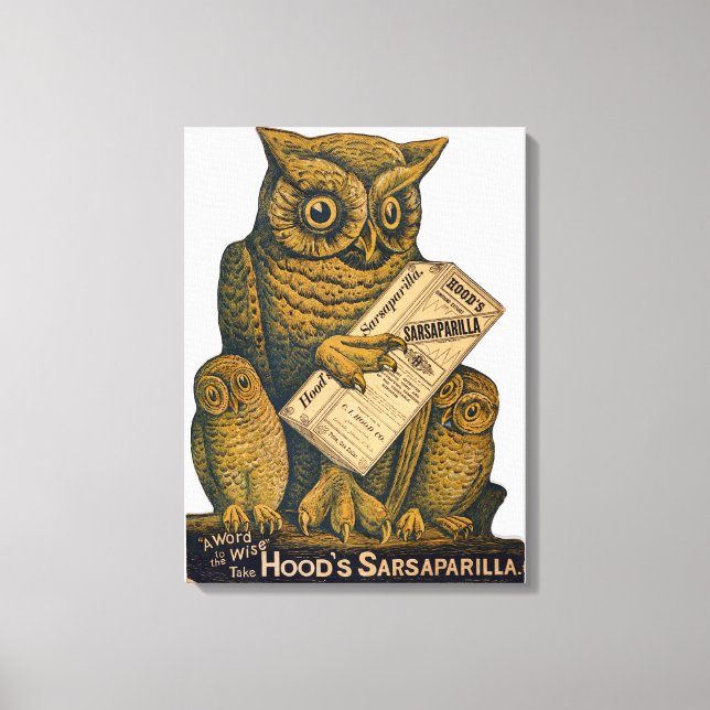 Toile Sarsaparilla de Hood Tonic Restauration. (Recto)
