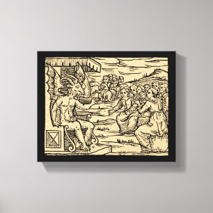 Toile Satan Enseigner Ses Sorcières 8x10