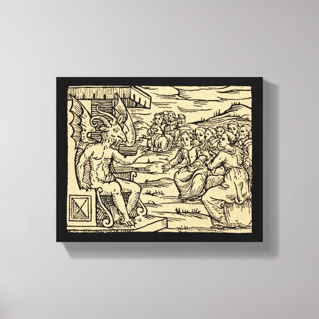 Toile Satan Enseigner Ses Sorcières 8x10 (Recto)