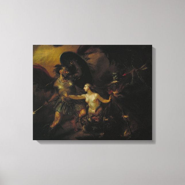 Toile Satan, le péché et la mort (Recto)