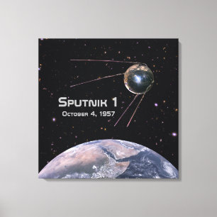 Toile Satellite terrestre Spoutnik 1