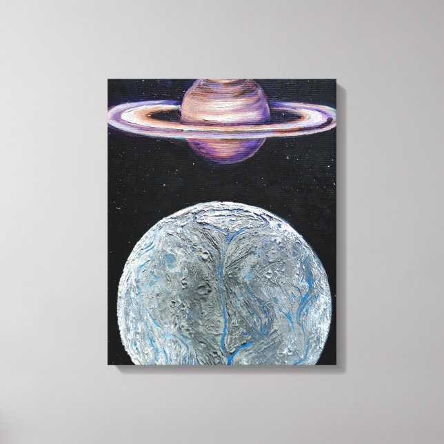 Toile Saturne et Encelade (Recto)