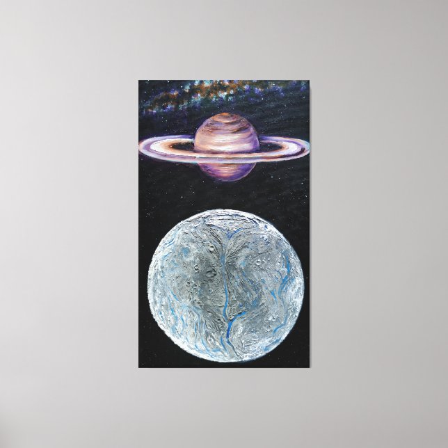 Toile Saturne et Encelade (Recto)