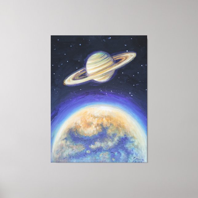 Toile Saturne et Titan (Recto)