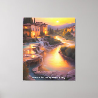 Toile Saturnia Hot Springs Toscane Italie Peinture