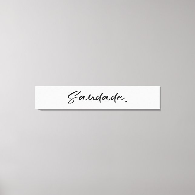 Toile Saudade Noir (Recto)