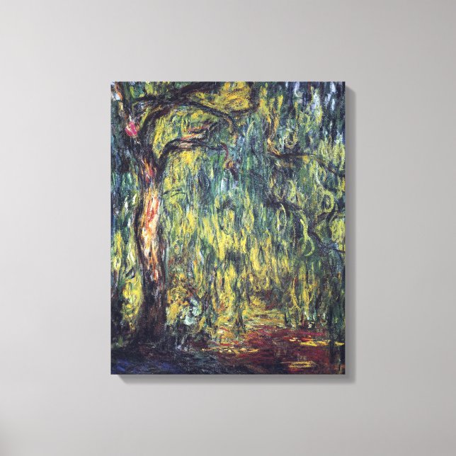 Toile Saule Pleureur par Claude Monet, Beaux-Arts Ancien (Recto)