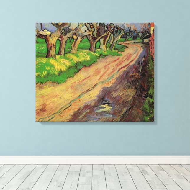 Toile Saules Pollard par Vincent van Gogh (Insitu (Plancher de Bois))