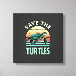 Toile Sauver Les Tortues Animal Tortue Amateur D'animaux