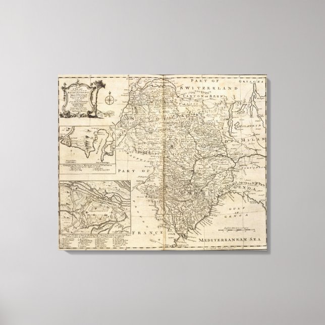 Toile Savoie, Piemont, Montferrat (Recto)