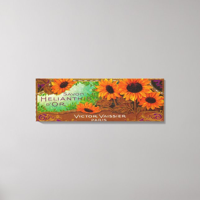 Toile Savon Helianthis D Or LabelParis, France (Recto)